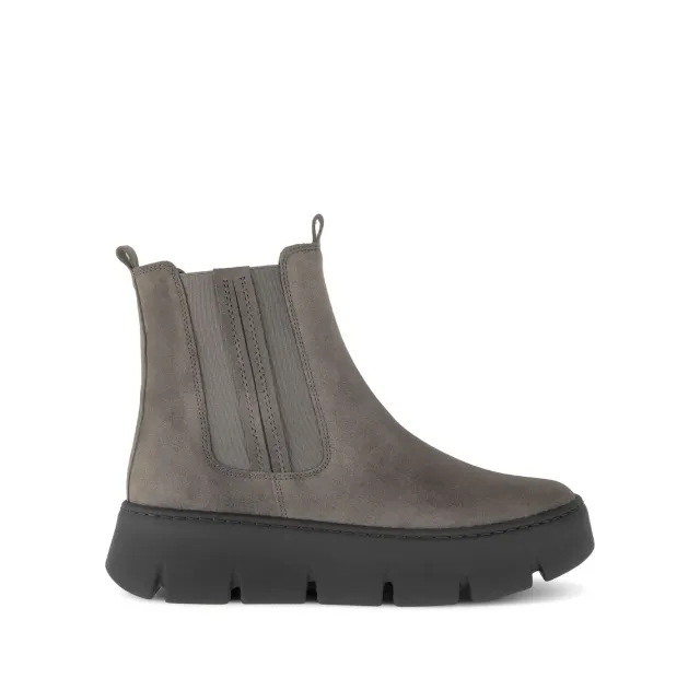 Gabor Comfort bottines cuir marron Chelsea compensées 5 cm