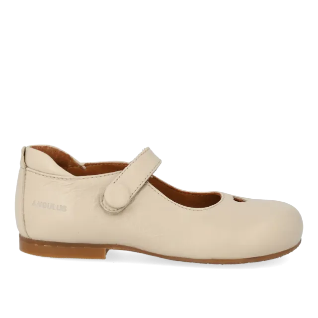 Angulus Mary Jane cuir cœur à scratch