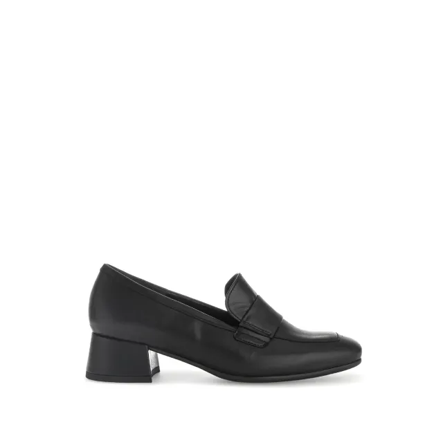 Gabor escarpins noirs cuir lisse talon 35 mm
