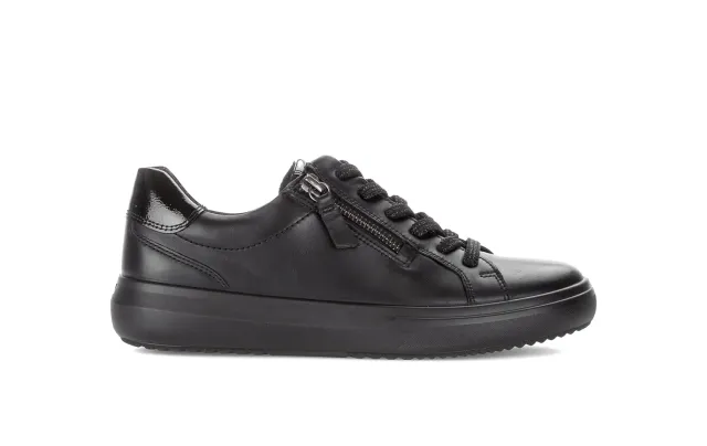 Gabor Comfort baskets cuir lisse noires souples
