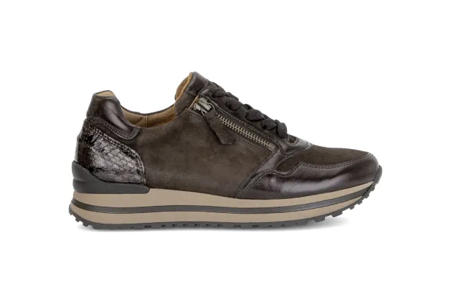 Gabor baskets daim et cuir à zip