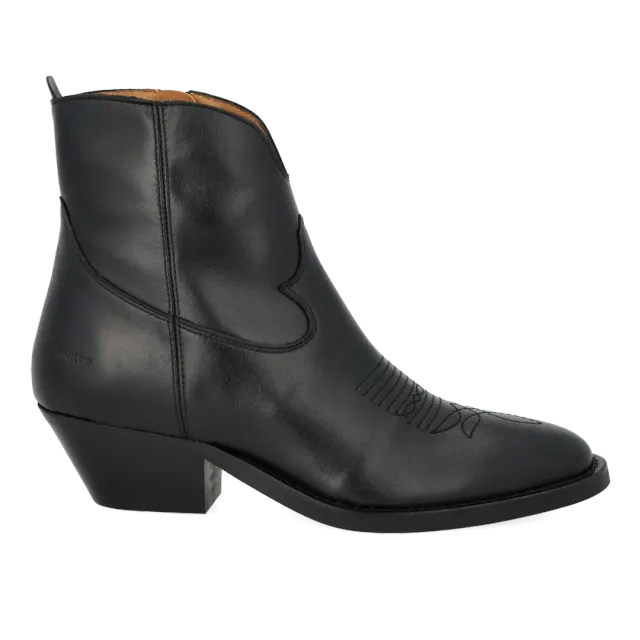 Angulus Cowboy boot with stitching details bottines suède