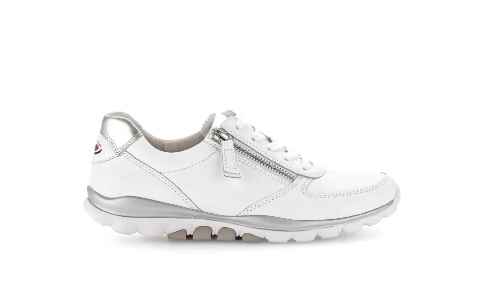 Gabor Rolling Soft baskets blanches cuir à lacets