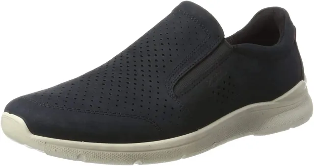 ECCO Irving basket homme cuir textile perforé