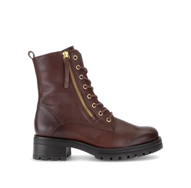 Gabor Comfort bottines cuir cognac talon carré 50 mm